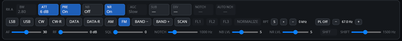 FM mode layout